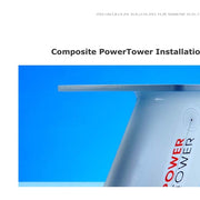 PowerTower composite de 350mm pour radomes 2kW / 4kW Raymarine
