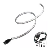 Ruban autonome MANTAGUA Bimini 1m, éclairage LED blanc chaud 3100K, étanche IP68, avec rallonge USB.