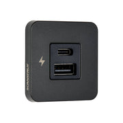 Chargeur pour intérieur USB-A / USB-C Noir - TILE Series