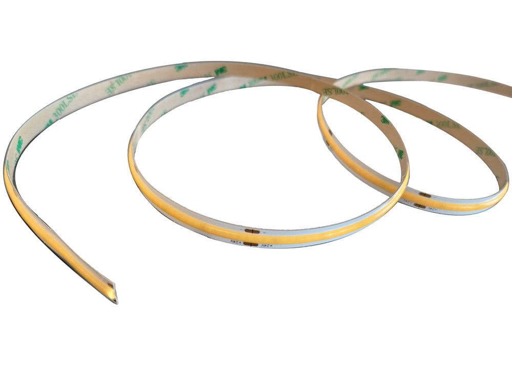Ruban leds COB MANTAGUA de 1 mètre, blanc chaud, 24VDC, IP20.