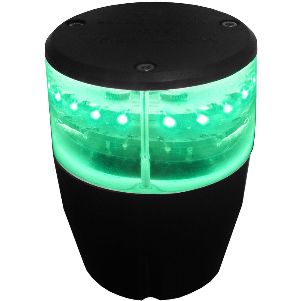 Feu de navigation MANTAGUA avec pied, horizontal, vert 360°, visibilité 3MN.