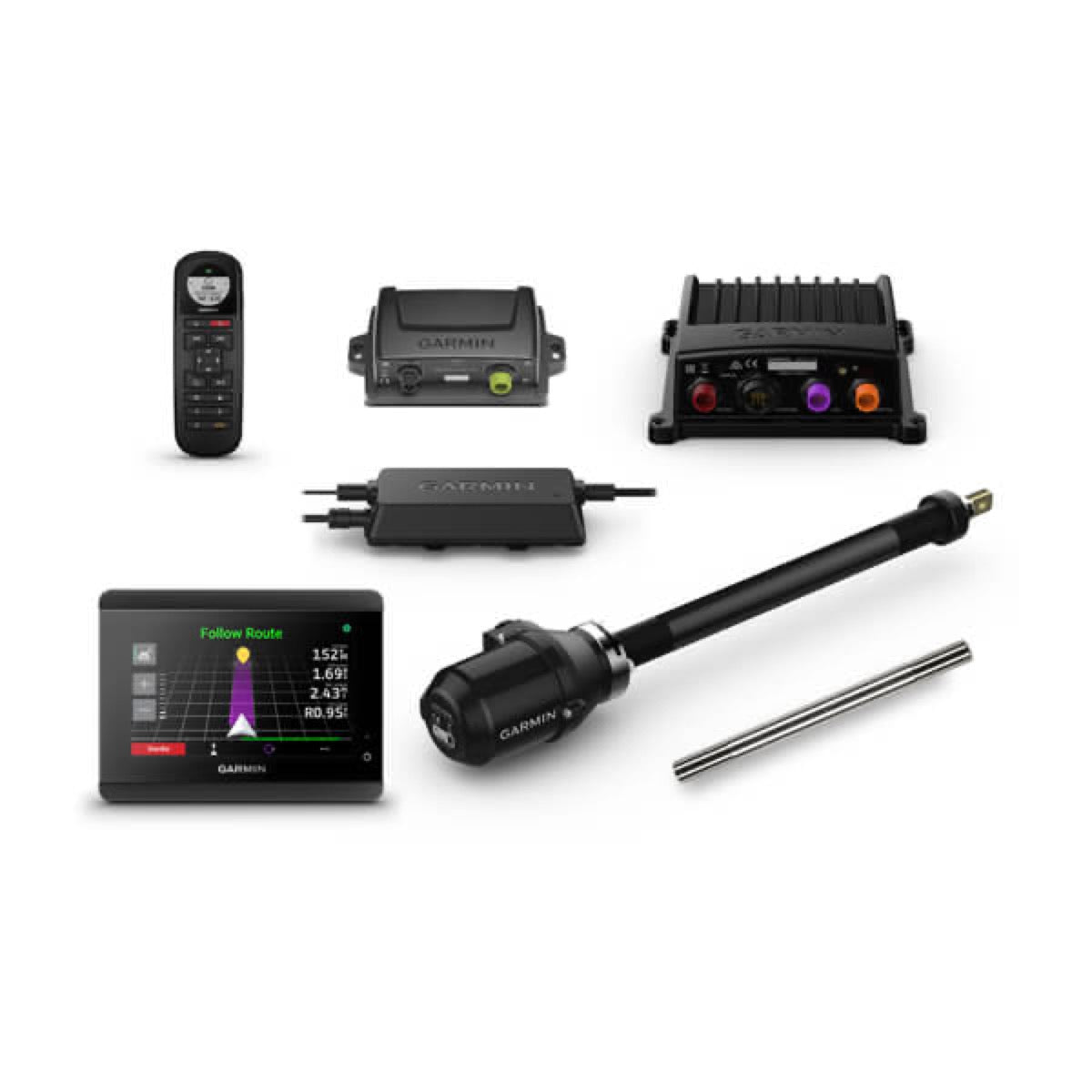Pilote automatique Reactor™ 40 Kicker Avec GHC™ 50 et tube d'inclinaison en acier inoxydable - Garmin