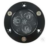 Projecteur LED encastré MANTAGUA blanc froid 5700K, faisceau 40°, noir, étanche IP67.