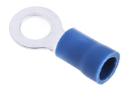 Cosses à œillet Isolé, Bleu, 2.5mm², M5, 9.5mm