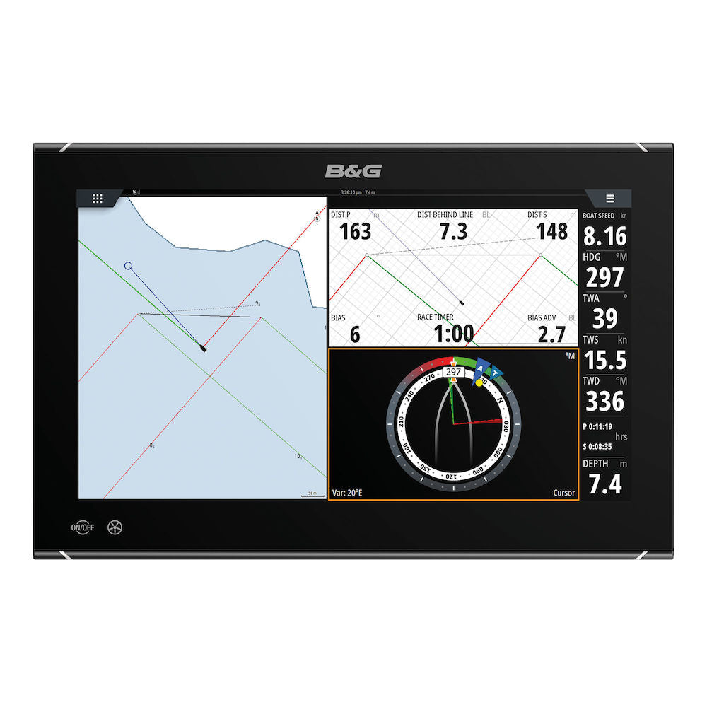 B&G Pack Système Zeus³S Glass Helm 16", GPS, clavier ZC2 et accessoires.