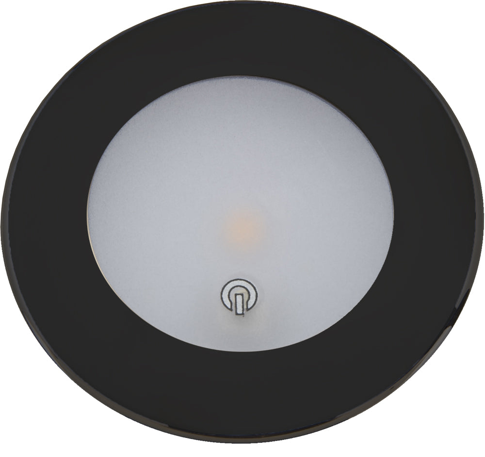 Spot LED encastrable MANTAGUA Tudy en inox noir, 10W, étanche IP67, avec interrupteur poussoir.