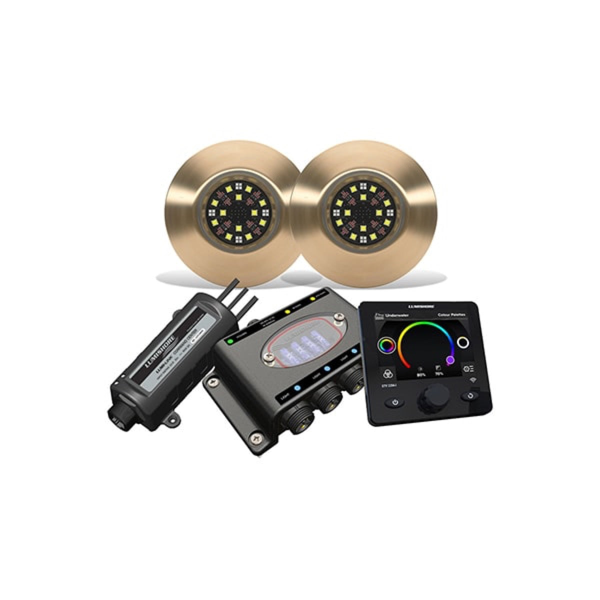 EOS TIX404 Set, 2 Lights, Hub, LUX Command Center, Display Viewer - Garmin