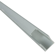 Profilé LED MANTAGUA à saillie avec verrine translucide, compatible avec tout type de ruban LED.
