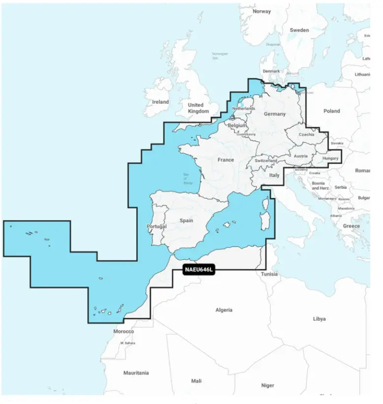 Euroopa, Kesk- ja Lääneosa – mereskaardid