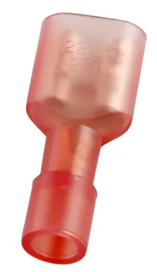 Cosse faston F isolée Rouge