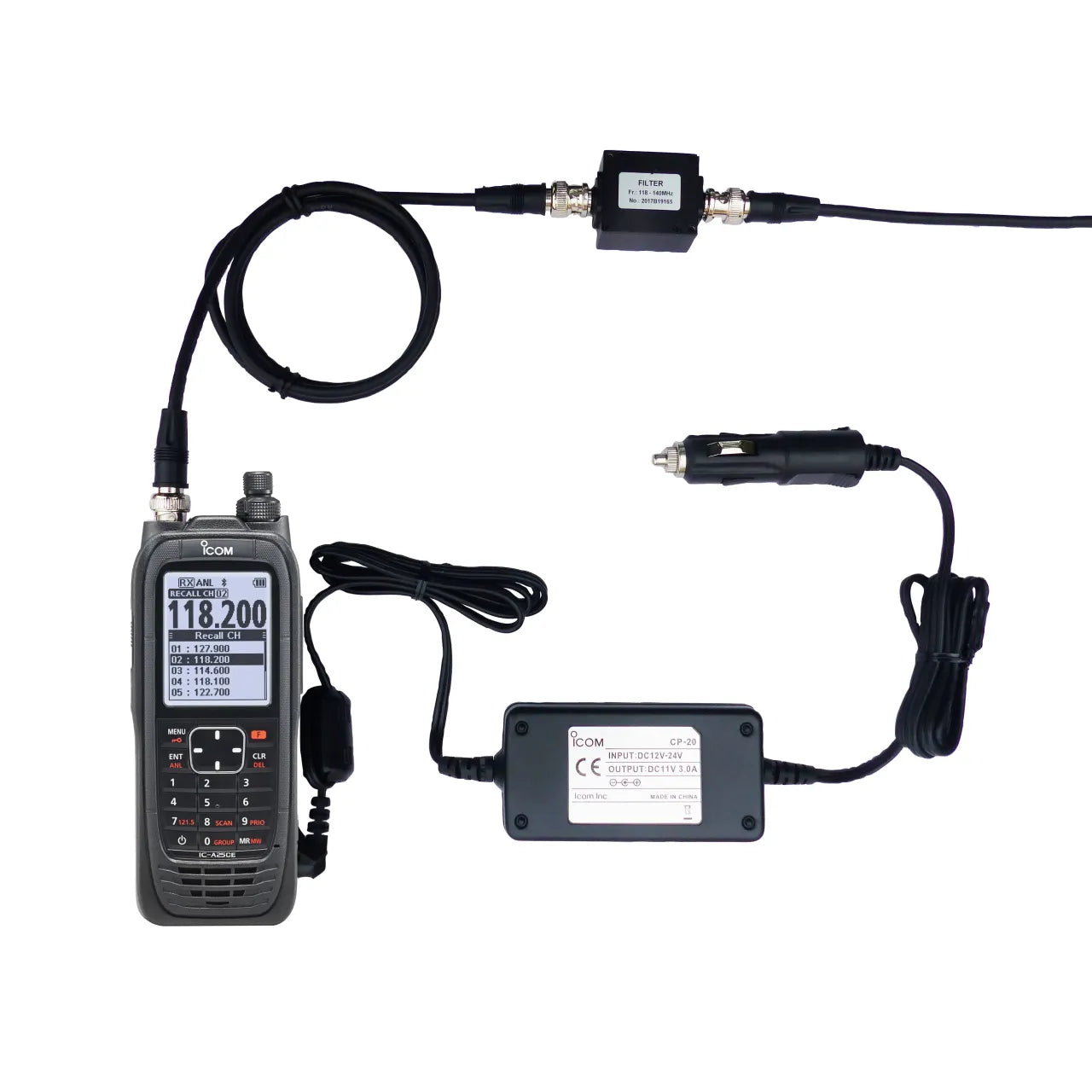 Portatif aviation IC-A25CEFRIIM - visuel officiel ICOM