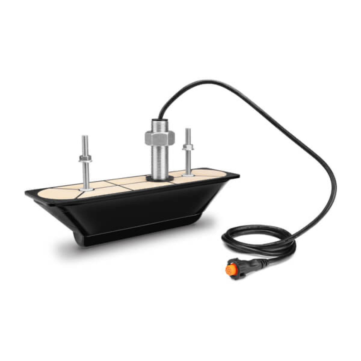 GT30-TH - Sonde traversante inox ClearVü™/SideVü™ 500W (455/800 kHz) pour inclinaisons de coque inférieures à 5° + température - (12 broches) - Garmin