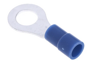 Cosse à oeillet Isolé, Bleu, 2.5mm², M6, 12mm