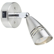 Liseuse LED Hoedic MANTAGUA avec interrupteur, lumière blanc chaud et faisceau directionnel de 40°.