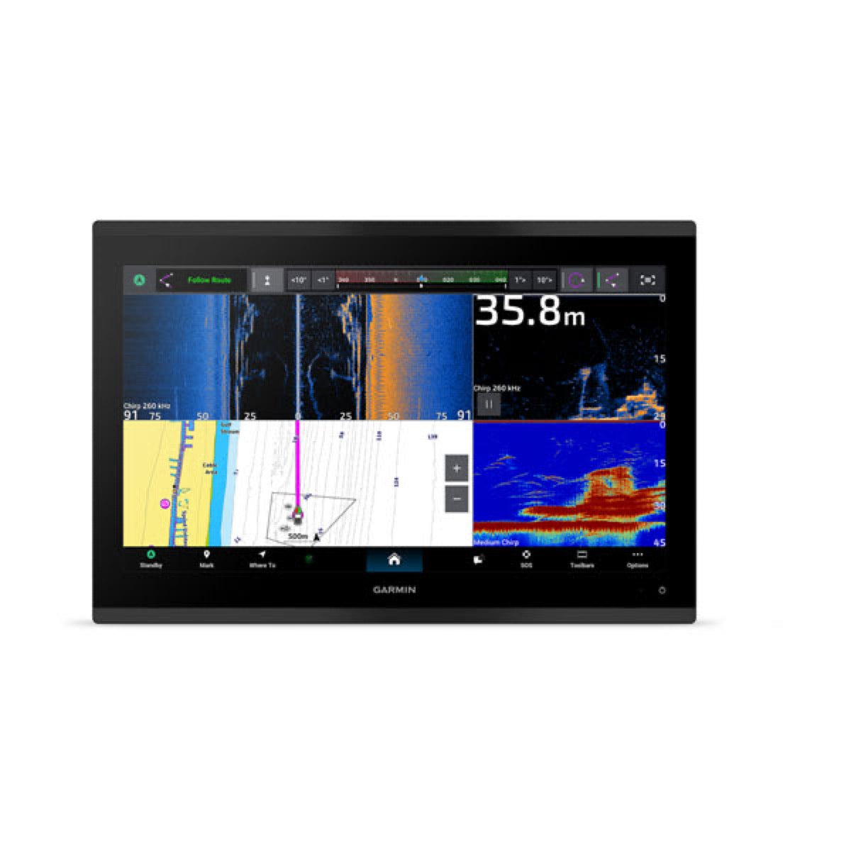 GPSMAP® 9017xsv, Traceur premium avec fond de carte mondial et sondeur - Garmin