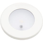 Spot LED MANTAGUA Tudy inox blanc 10W, encastrable, étanche IP67, avec interrupteur poussoir. Cache ultra fin de 1mm.