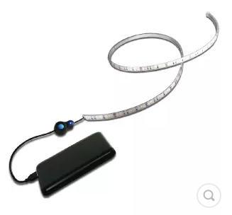 Ruban LED flexible Mantagua 1m, blanc chaud, étanche IP68, avec powerbank USB 3h et interrupteur.