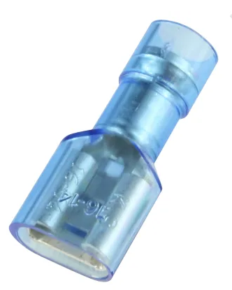 Cosse faston F isolée Bleue