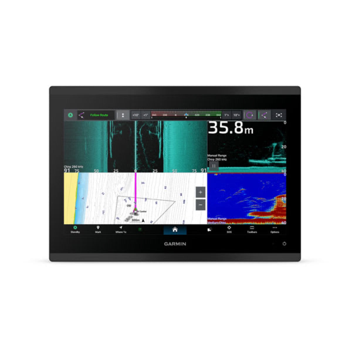 GPSMAP® 9013xsv, Traceur premium avec fond de carte mondial et sondeur - Garmin
