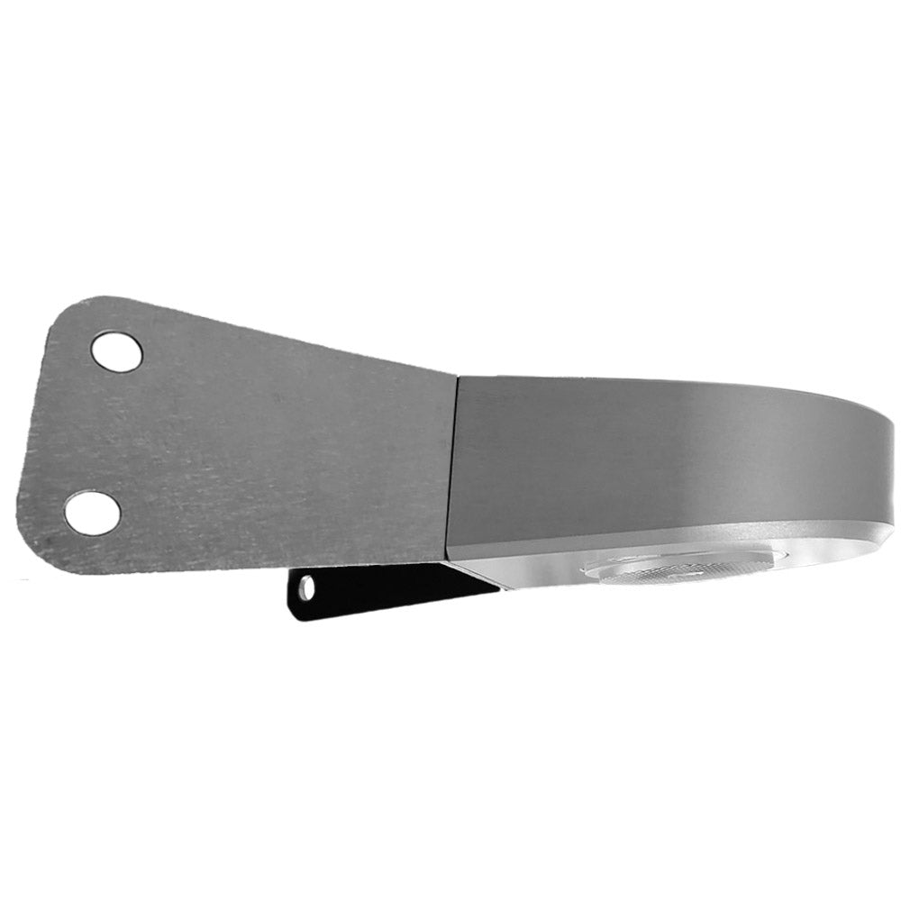 Projecteur de pont MANTAGUA mono LED 25° en alu anodisé, gris-argent, lumière blanc froid 6500K.