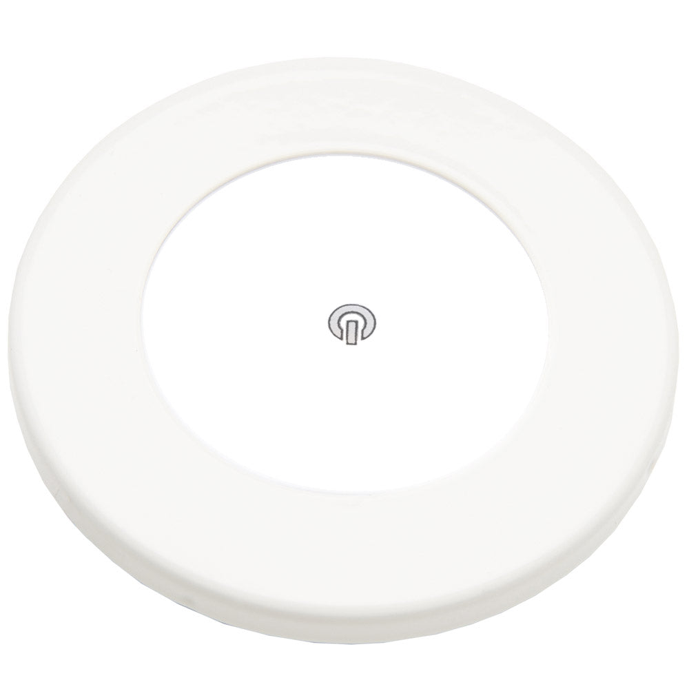 Spot Tudy MANTAGUA à LED, en inox blanc 20W avec interrupteur poussoir. Étanche IP67.