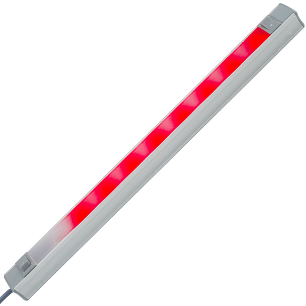 Réglette LED MANTAGUA ENEZ 30W à saillie, blanc chaud et rouge, avec 2 interrupteurs.