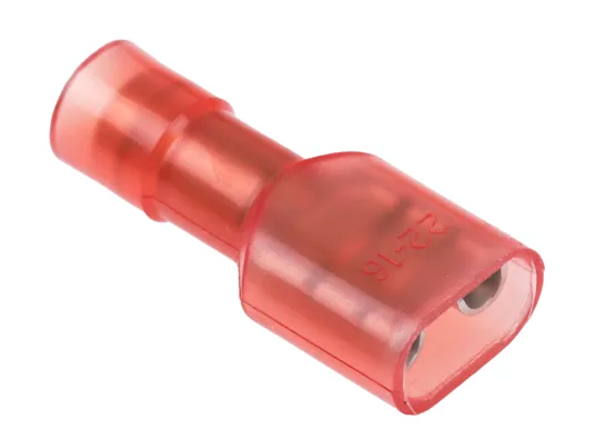 Cosse, isolé, rouge 6,3 1x0.8mm épaisseur
