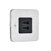 Chargeur pour intérieur USB-C / USB-C - Acier inoxydable - TILE Series