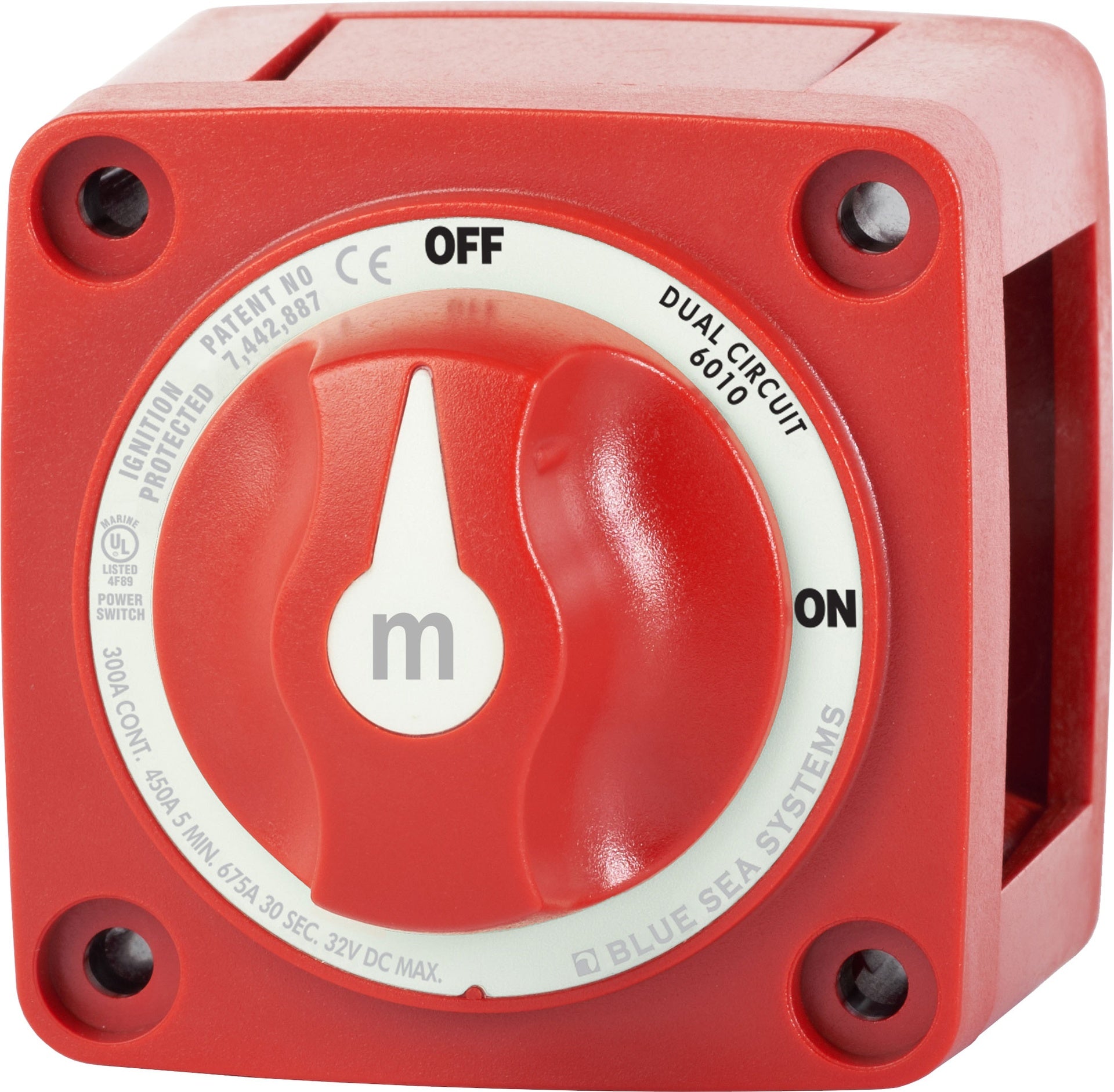Batterie-Trennschalter Serie m 300 A rot bipolar