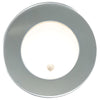 Spot LED MANTAGUA Capri ultra fin en inox brossé, rond, avec interrupteur poussoir. Étanche IP67, 10W.