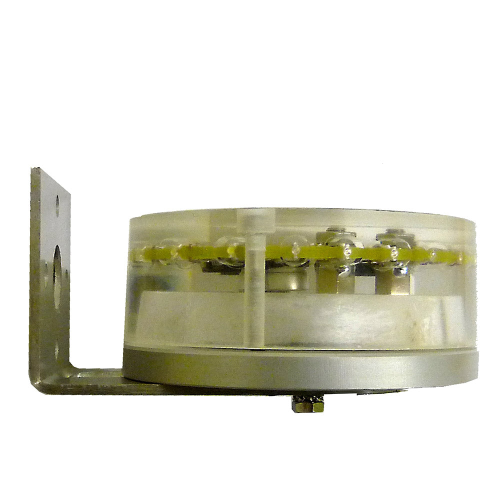 Support de champ inox Mantagua. Fixation en acier inoxydable brillant, conçue pour un montage solide sur bateau.