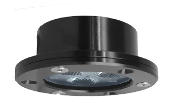 Projecteur LED encastré Mantagua, blanc froid 5700K, angle de 40°, boîtier noir.