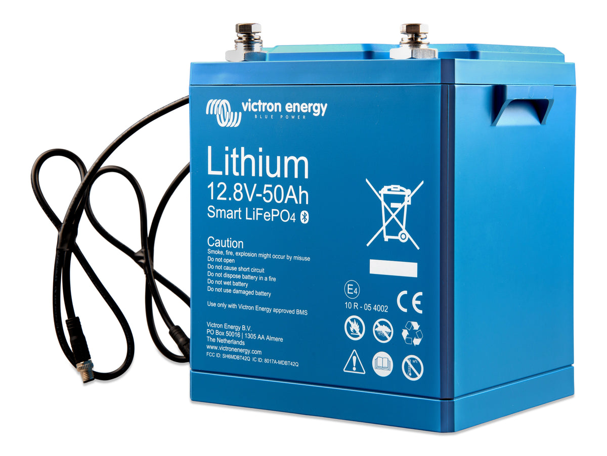 Batterie 12.8V/50Ah Smart – vue de trois quarts
