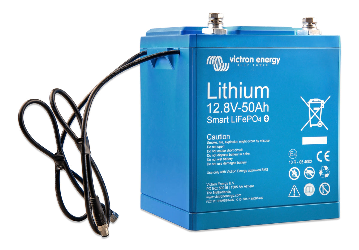 Batterie 12.8V/50Ah Smart – vue de trois quarts