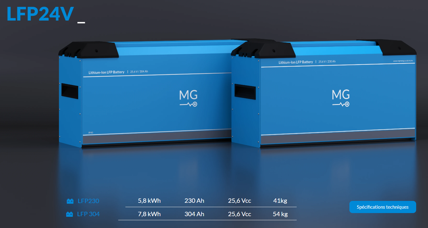MG ENERGY Batterie LFP 24V 304Ah M12 HV - photo 3