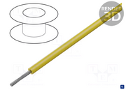 Câble étamé 1mm² jaune