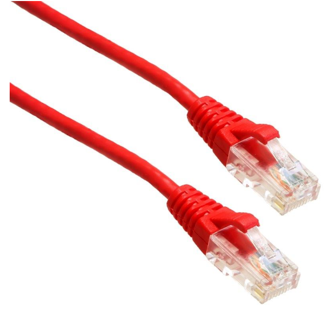 Câbles Ethernet/réseau UTP SLIM CAT6 28AWG rouge 7FT