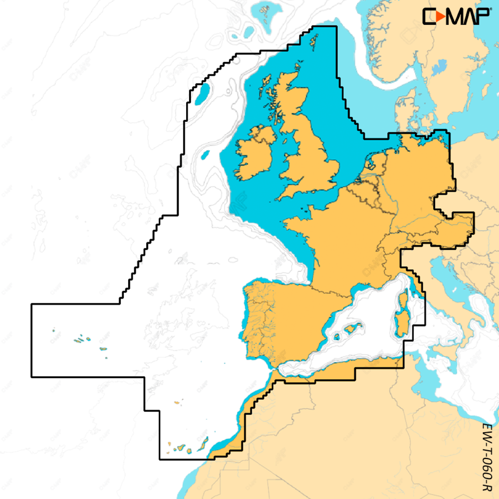 Carte Discover™ X : Europe centrale, de l'Ouest et du sud