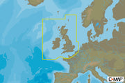 Carte Royaume-Uni, Irlande et Le Canal-4D