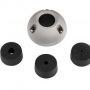 Deck pass-through for connectors up to 30mm diameter