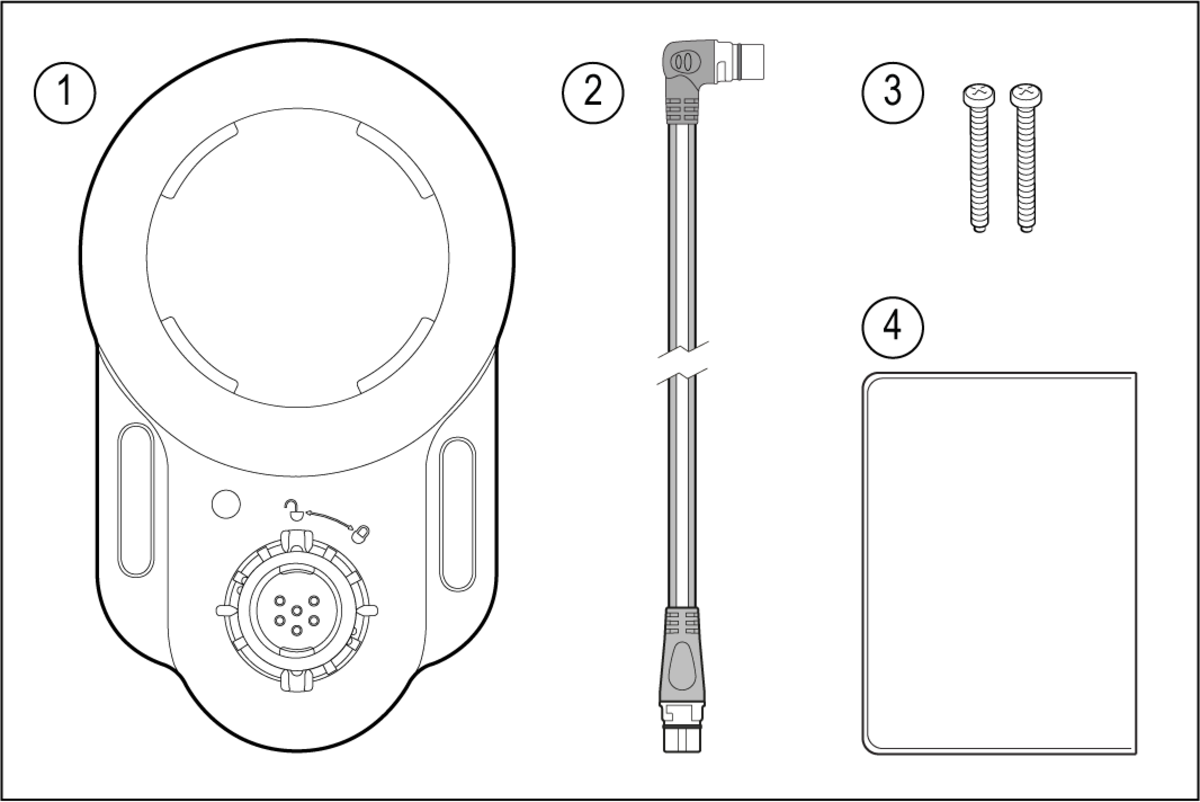 SeaTalkNG Auxiliary Alarm with 1m SeaTalkNG Spur Cable