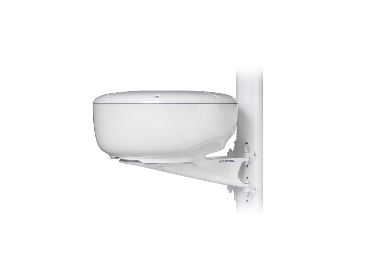 Scanstrut Mast Mount Bracket for 18" Radome Scanner (White - Aluminum)