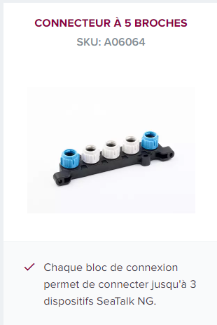Conector SeaTalk NG de 5 vias