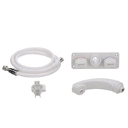 Mitigeur combiné Elegance blanc - filetage 1/2 pouce NPT Whale – référence RT2498