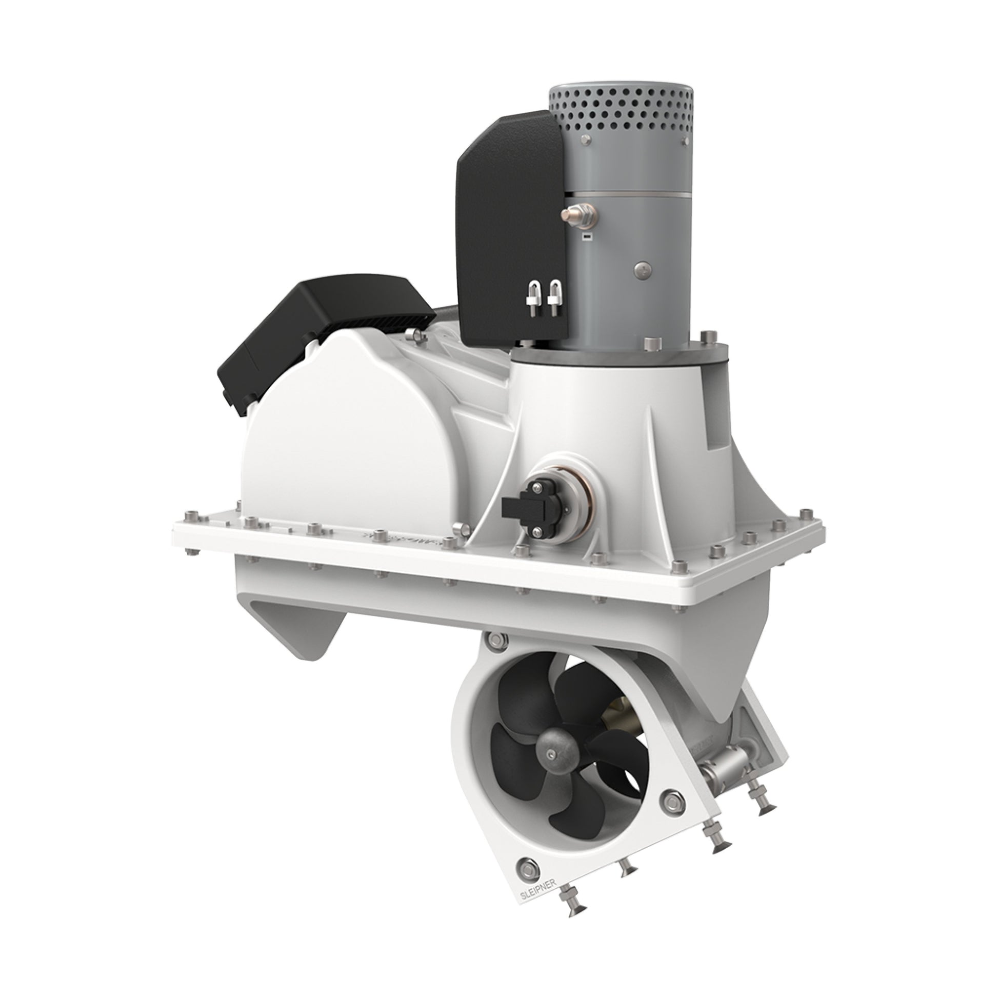 PROPULSEUR RETRACT VERT 80KG 12V MONTAGE AVEC CONTRE BRIDE — Sleipner SRV80/185T-12V