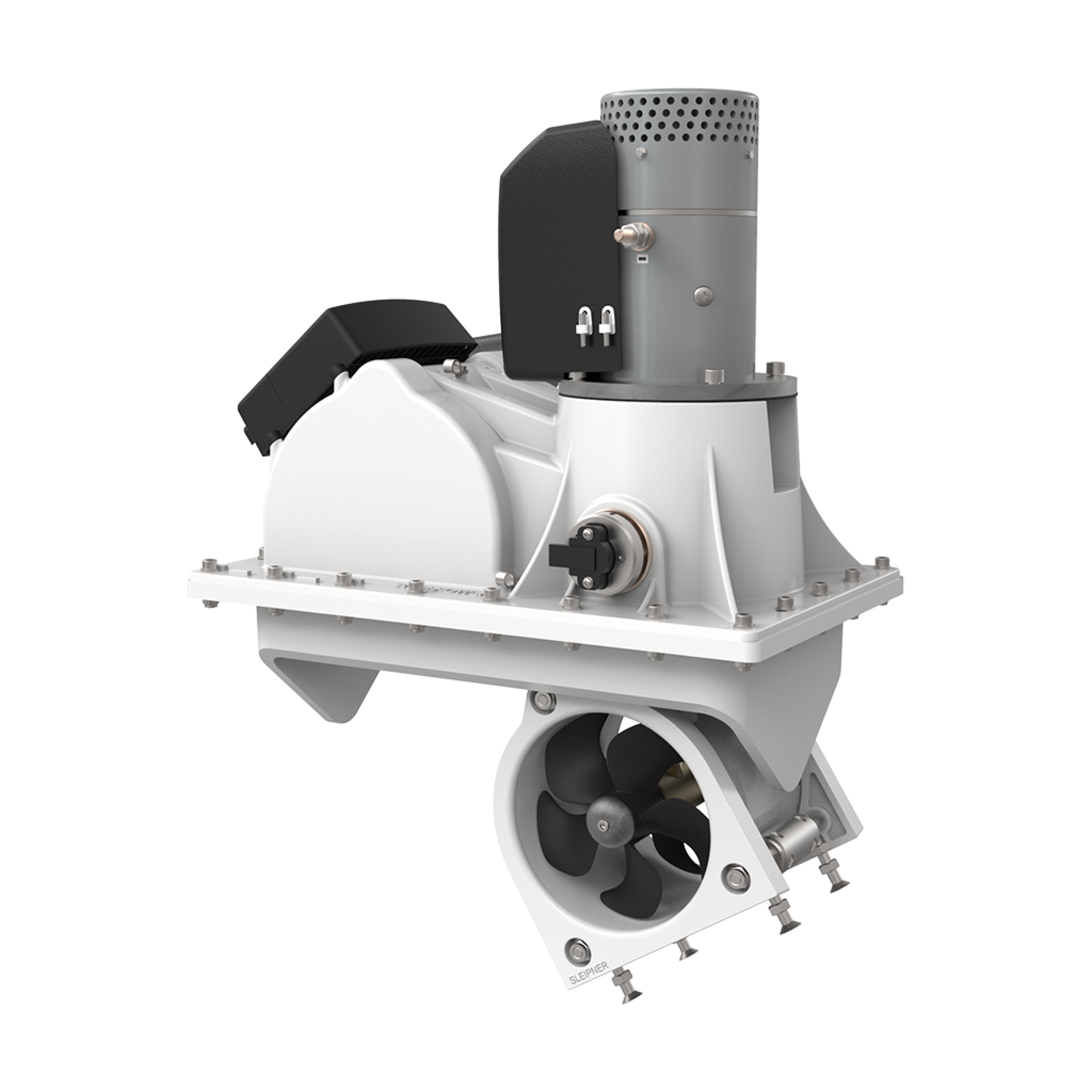 PROPULSEUR RETRACT VERT 80KG 12V MONTAGE AVEC CONTRE BRIDE — Sleipner SRV80/185T-12V