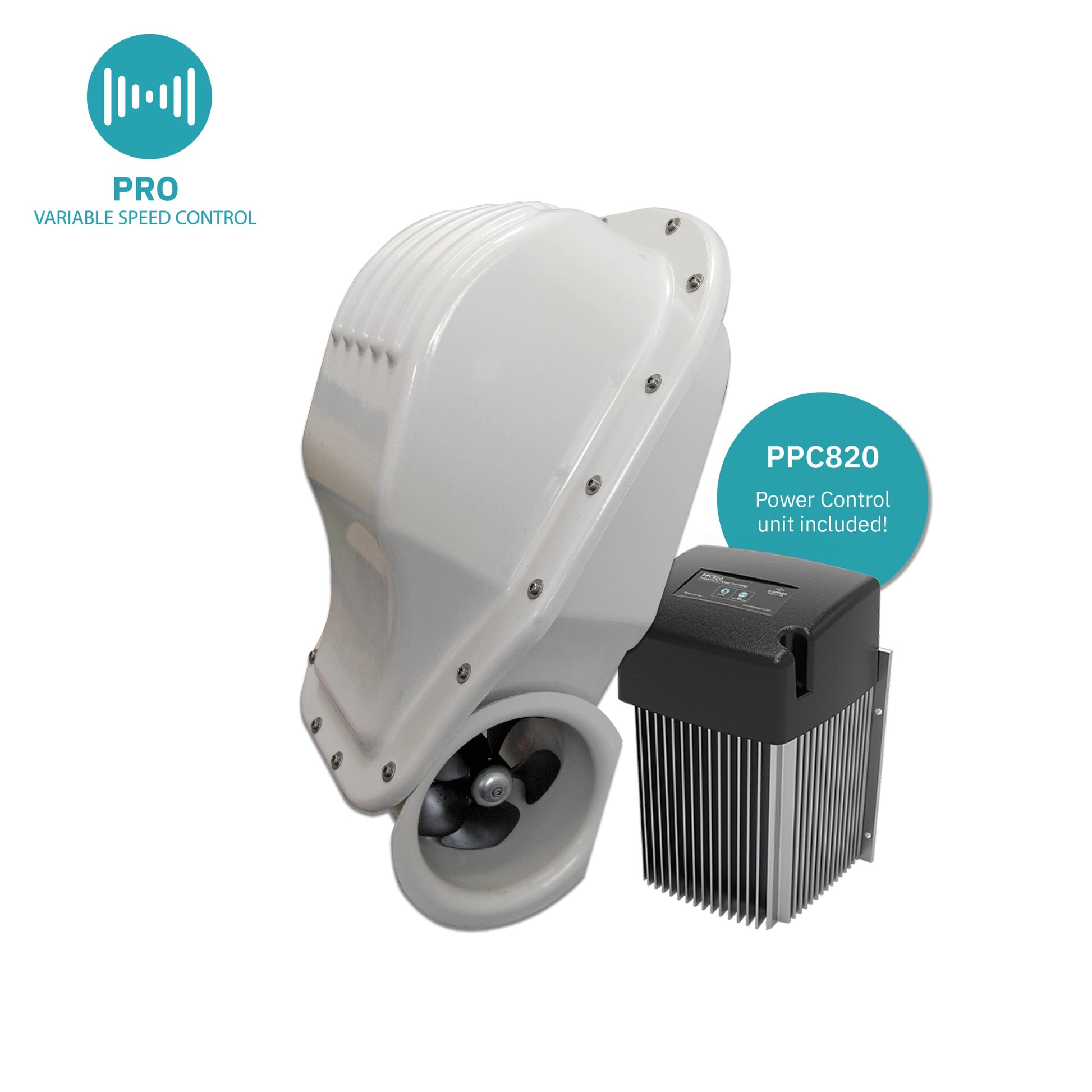 PROPULSEUR POUPE 100 KG 12V D185 MM KIT AVEC VARIATEUR PPC800 — Sleipner SXP100/185T-12V