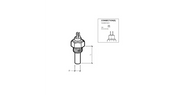Veratron capteur température 150°C 1/4-18 NPTF isolé