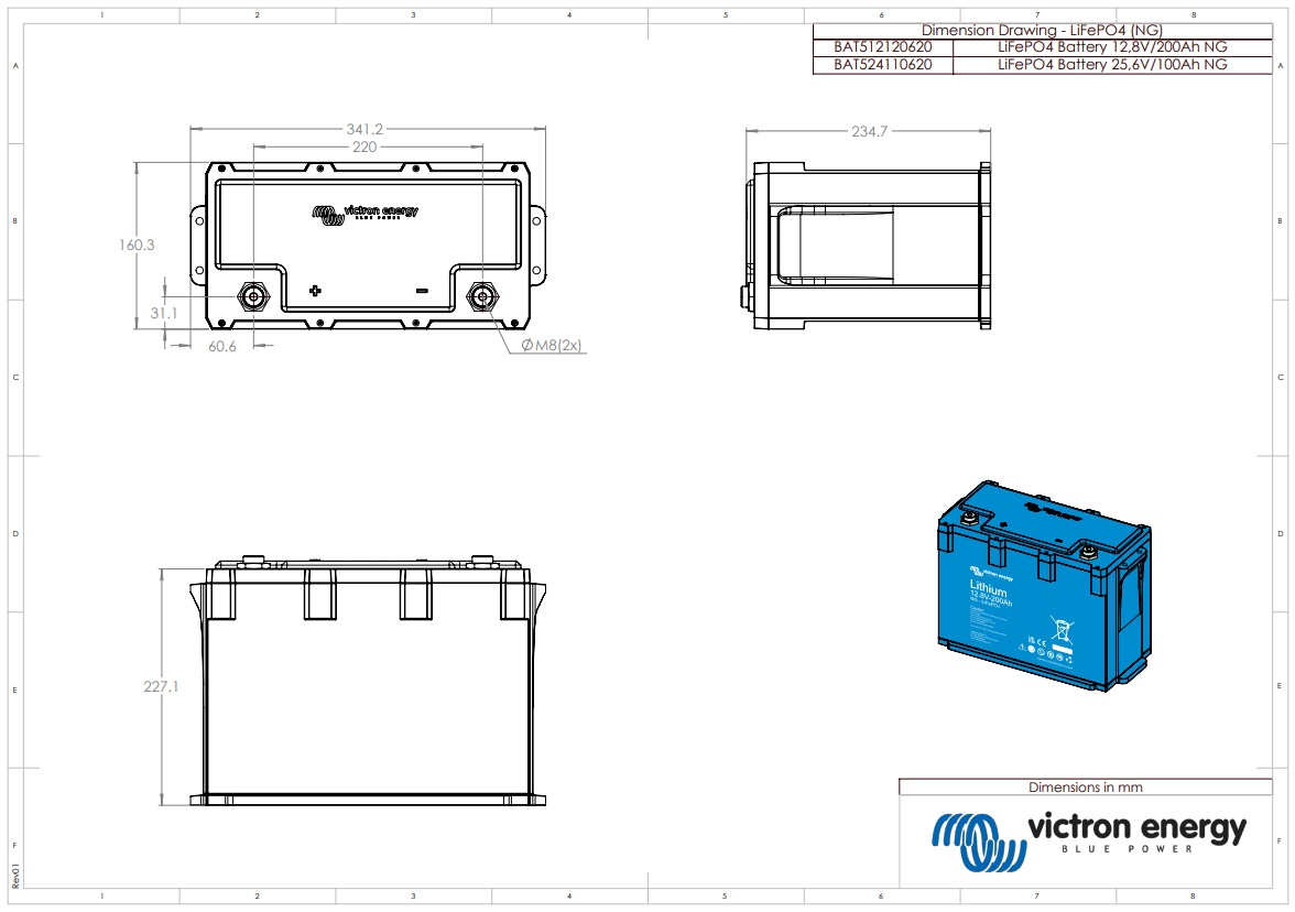 VICTRON ENERGY Batterie lithium LFP Smart 25.6V/100Ah-a (2.56KWh) NG - photo 2