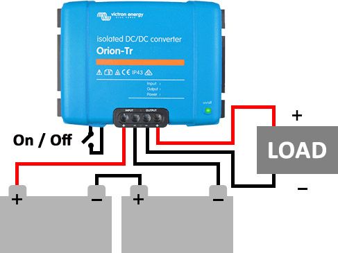 Convertidor Orion-tr DC-DC 24V/48V-8.5A (400W) aïllat